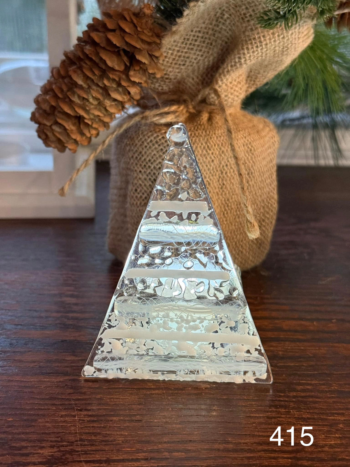 Snowy White and Clear Tealight
