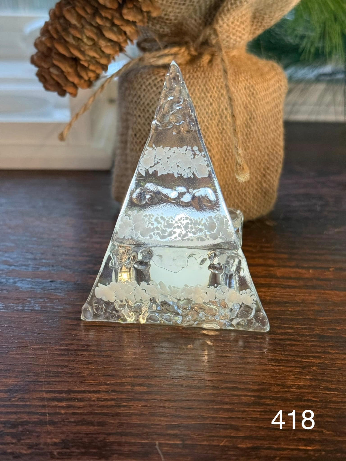 Clear and Snowy White Tealight
